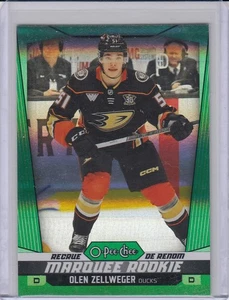 OLEN ZELLWEGER - 24/25 O-PEE-CHEE MARQUEE ROOKIE RAINBOW GREEN #17/33 - Bild 1 von 1