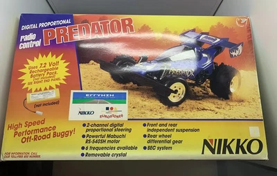 VTG NIKKO Predator R/C 1/10 Scale High Speed Off-Road Buggy FULL BOX NEW UNUSED - Image 1 of 4