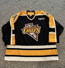 Vintage 90s CCM Johnstown Chiefs ECHL Minor League Hockey Jersey 2XL 
