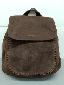 Polo Jean Co. Ralph Lauren Chocolate Brown Suede Backpack Bag RARE - Picture 1 of 23