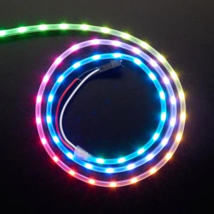 Adafruit NeoPixel LED Side Leiste, LED Side Light Strip, 60 LEDs, schwarz/black - Picture 1 of 5