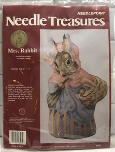 Kit de punta de aguja Needle Treasures Mrs. Rabbit Beatrix Potter #06575 JCA SELLADO - Imagen 1 de 6