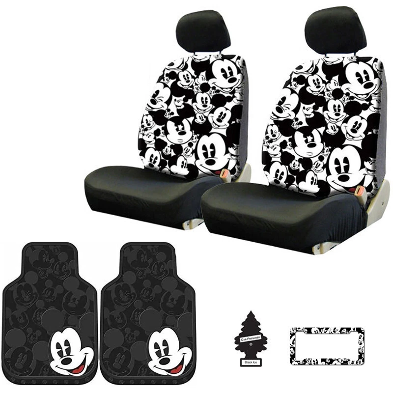 Juego completo de alfombrillas reposacabezas cubiertas de asiento de coche camioneta SUV Mickey Mouse para Honda  Foto 1 de 4