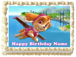 PAW PATROL Skye Party Edible Cake topper image - Picture 1 of 10