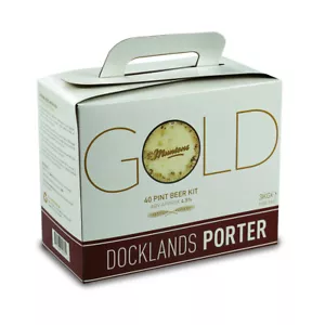 Kit de cerveza Muntons Gold Docklands Porter 40 pintas casera elaboración de cerveza - Imagen 1 de 2