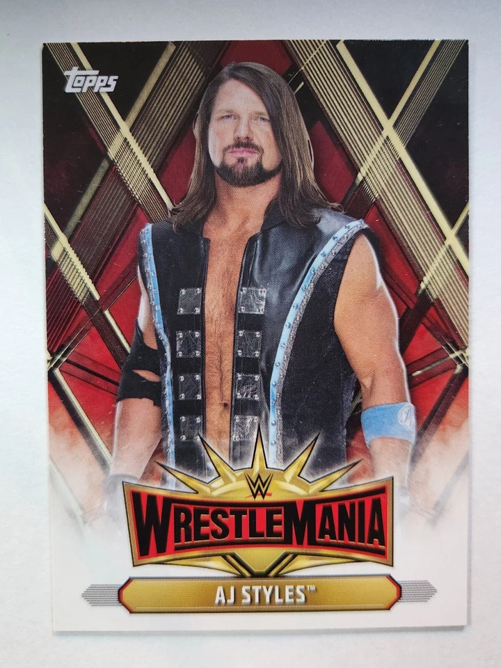 2019 Topps WWE Road To WrestleMania ROSTER 〜 #WM-2 AJ STYLES - Image 1 of 2