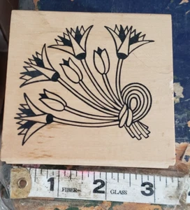 Judi Kins 2173 G Floral flower rubber stamp - Picture 1 of 3