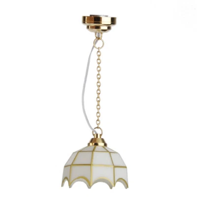 1:12 Miniatura casa delle bambole LED Illuminazione a soffitto Lampada Decor a - Immagine 1 di 4