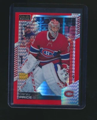 CAREY PRICE 2020-21 O-PEE-CHEE PLATINUM RED PRISM PARALLEL 198/199 #9 - Image 1 of 2