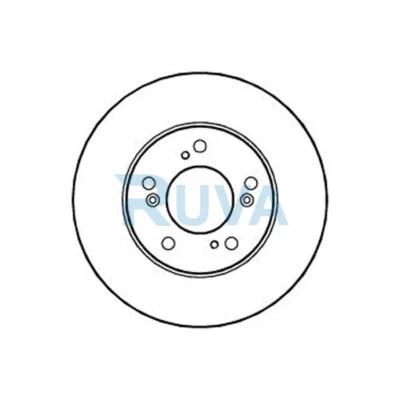 Disco de freno delantero Ruva compatible con Honda CR-V 1997-2002 HR-V 1999-2005 Prelude 1997-2000 Foto 1 de 4