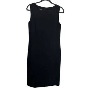 Talbots Black Knee Length Shift Dress Size 8 New with tags Career Work Formal - Picture 1 of 6