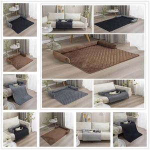 Quilted Sofa Cover Waterproof Couch Slipcover Pet Protector Non-slip Mat - Picture 1 of 26