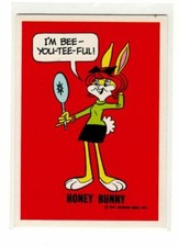 1974 Honey Bunny Wonder Bread Warner Brothers Comics Card NM-