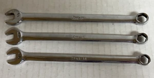 Snap On 6-Point SAE Flank Drive® Combination Wrench OSH12 11 10 3/8 11/32 5/16 - Picture 1 of 8