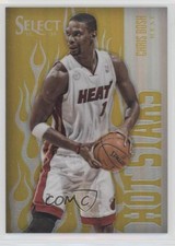 2012-13 Panini Select Hot Stars Gold Prizm /10 Chris Bosh #19 HOF