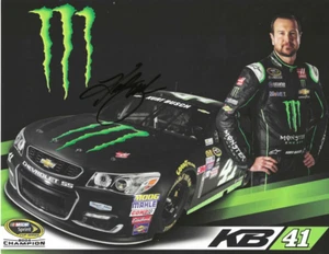 HANDSIGNIERTE 2019 Kurt Busch #41 Monster Energy OFFIZIELLE HELDENKARTE (Stewart-Haas - Bild 1 von 1