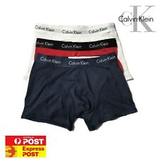 3 X Genuine CALVIN KLEIN Men's Underwear CK Cotton Trunk S M L XL AU Stock