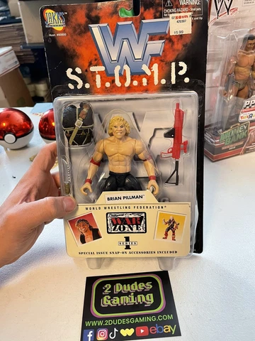 Brian Pillman STOMP 1997 Jakks WWE WWF WRESTLING Figure Series 1 (SHELF WEAR) Cover