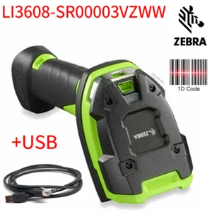 Zebra LI3608-SR00003VZWW Ultra-Rugged Handheld 1D USB Barcode Scanner USB Port - Picture 1 of 11