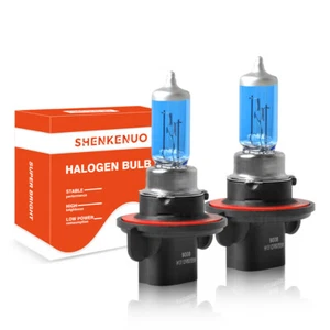 H13 9008 High Low Beam Halogen Headlight Bulbs Warm White 4200K Super Bright - Picture 1 of 11