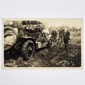 RPPC Automobile Stuck in the Mud Pacific Northwest Oregon Washington Seattle - Picture 1 of 3