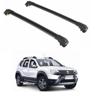 Fit for RENAULT DUSTER (HS) SUV 2014-2017 Roof Rack Cross Bars Black set - Picture 1 of 24