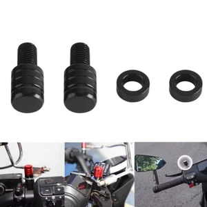 Motorcycle Mirror Hole Plug Screw Cap Bolts M10 Rear View Mirror Screw Plugs NEW - Picture 1 of 9