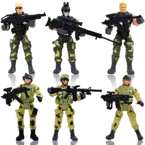 4 Zoll Special Force Army SWAT Soldaten Actionfiguren (6 pro Packung) - Bild 1 von 1