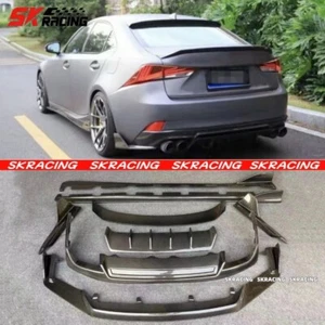 Real Carbon Fiber Rear Trunk Lip Spoiler Wing For 17-20 Lexus IS200t IS300 IS350 - Bild 1 von 34