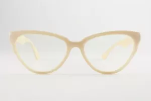 Occhiali da vista rari autentici See Eyewear 6964 C58 bianchi trasparenti 54 mm Cat Eye Italia - Foto 1 di 5