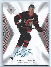Brady Tkachuk 2021-22 Upper Deck Ultimate Collection Ultimate Signatures Sens #7