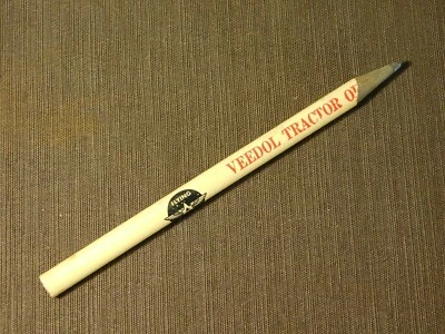 VINTAGE GASOLINE  7" VEEDOL TRACTOR FLYING A SERVICE PENCIL - Image 1 of 4