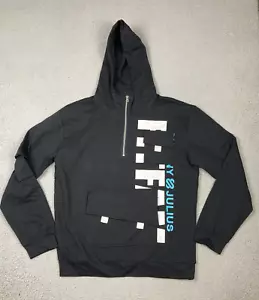 Sharny & Julius Track Jacket Mens XL Black SJ Fit Fam Hood Spellout Full Zip NWT - Picture 1 of 10