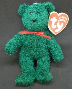 TY 2001 HOLIDAY TEDDY BEAR JINGLE BEANIE - MINT with MINT TAGS - Picture 1 of 6