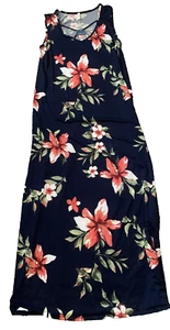 NWT! Pink Blush Maternity Floral Maxi Sleeveless Dress- Size Large - Picture 1 of 5
