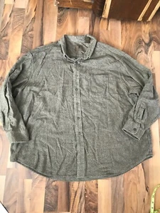 Camicia manica lunga St. John's Bay uomo 3XL cotone marrone camoscio con bottoni - Foto 1 di 4