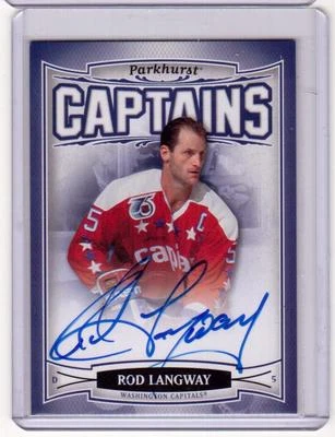 ROD LANGWAY 06/07 Parkhurst Auto #215 CAPTAINS SP Capitals Autograph Hard-Signed - Image 1 of 2