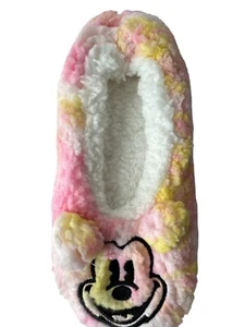Disney Mickey Fuzzy Babba Slipper Socks Shoe Size 5.5-7.5 Size S/M - Picture 1 of 7