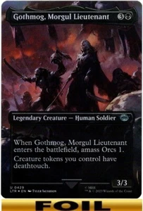 1x - Gothmog, Morgul Lieutenant - FOIL BORDERLESS -Lord of the Rings - UC NM MTG - Picture 1 of 1