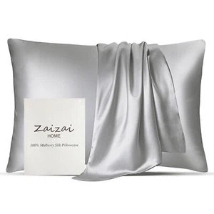 100% Pure Mulberry Silk Pillowcase for Hair and Skin 25 Momme 6A+ Grade Silk ... - Picture 1 of 8