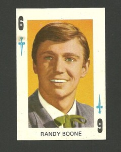 The Virginian Randy Boone 1960s Spanish TV Card