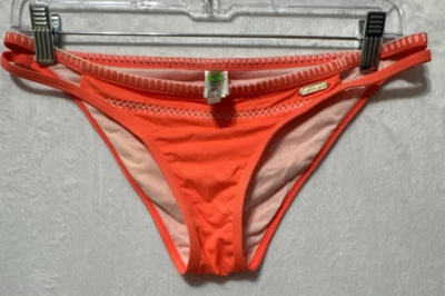 Parte inferior de bikini Sunseeker para mujer con detalle de puntada naranja brillante talla 6 Foto 1 de 4