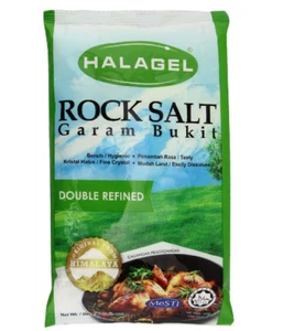 Sal de roca halal premium Halagel 400G X 2 doble refinado - Imagen 1 de 3