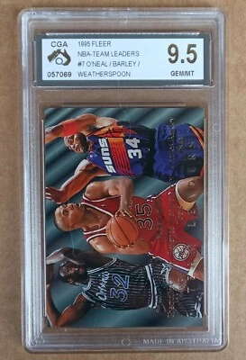 Shaquille O'Neal / Barkley Team Leaders 1994/95 - CGA 9.5 GEM / ESTADO PERFEITO não PSA - Imagem 1 de 2
