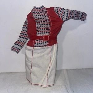 Barbie Get Ups N Go Doll TLC Outfit Long Sleeve Top Skirt 1977 Mattel - Picture 1 of 2