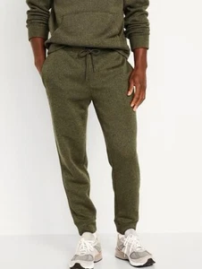 OLD NAVY Men Sweater-Knit Performance Jogger Pants Large Olive Army Green NWT - Picture 1 of 2