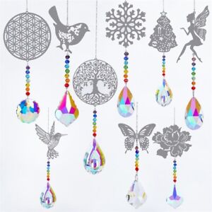 Rainbow Maker Crystal Suncatcher Wind Chime Pendant Window Hanging Ornament