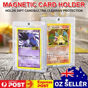 UP 10X Yotsuba 35pt Magnetic Card Display Holder Protector UV Protection VIC - Picture 1 of 13