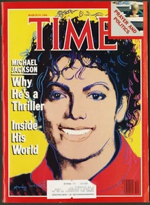 MARCH 19 1984 TIME MAGAZINE, MICHAEL JACKSON, THRILLER, ARTIST ANDY WARHOL - Picture 1 of 2