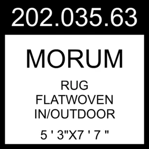 IKEA MORUM Rug Flatwoven In/outdoor Beige 5 ' 3"x7 ' 7 " 202.035.63 - Picture 1 of 4